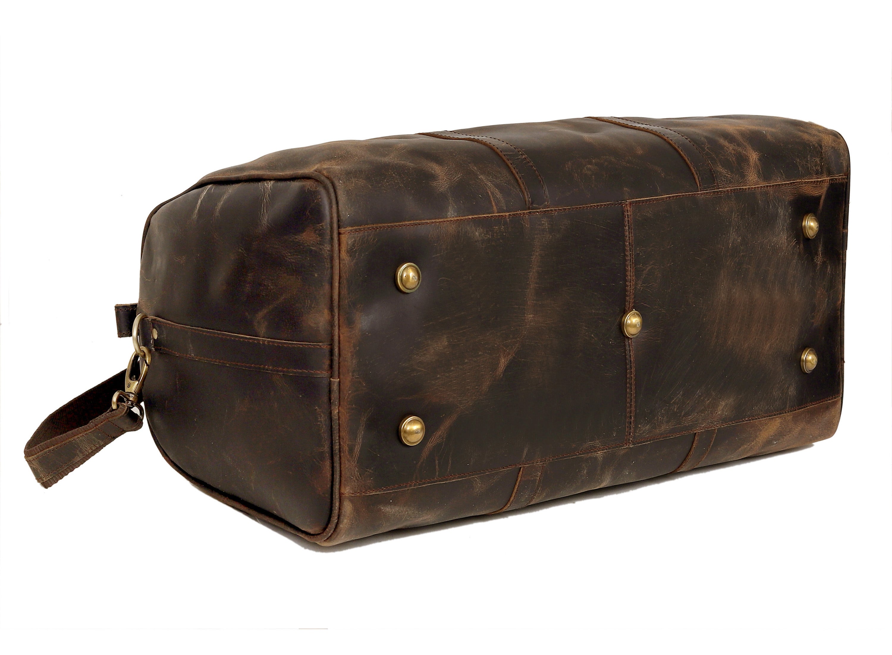 The Outlander Duffel Bag - Genuine Full-Grain Leather Travel Bag