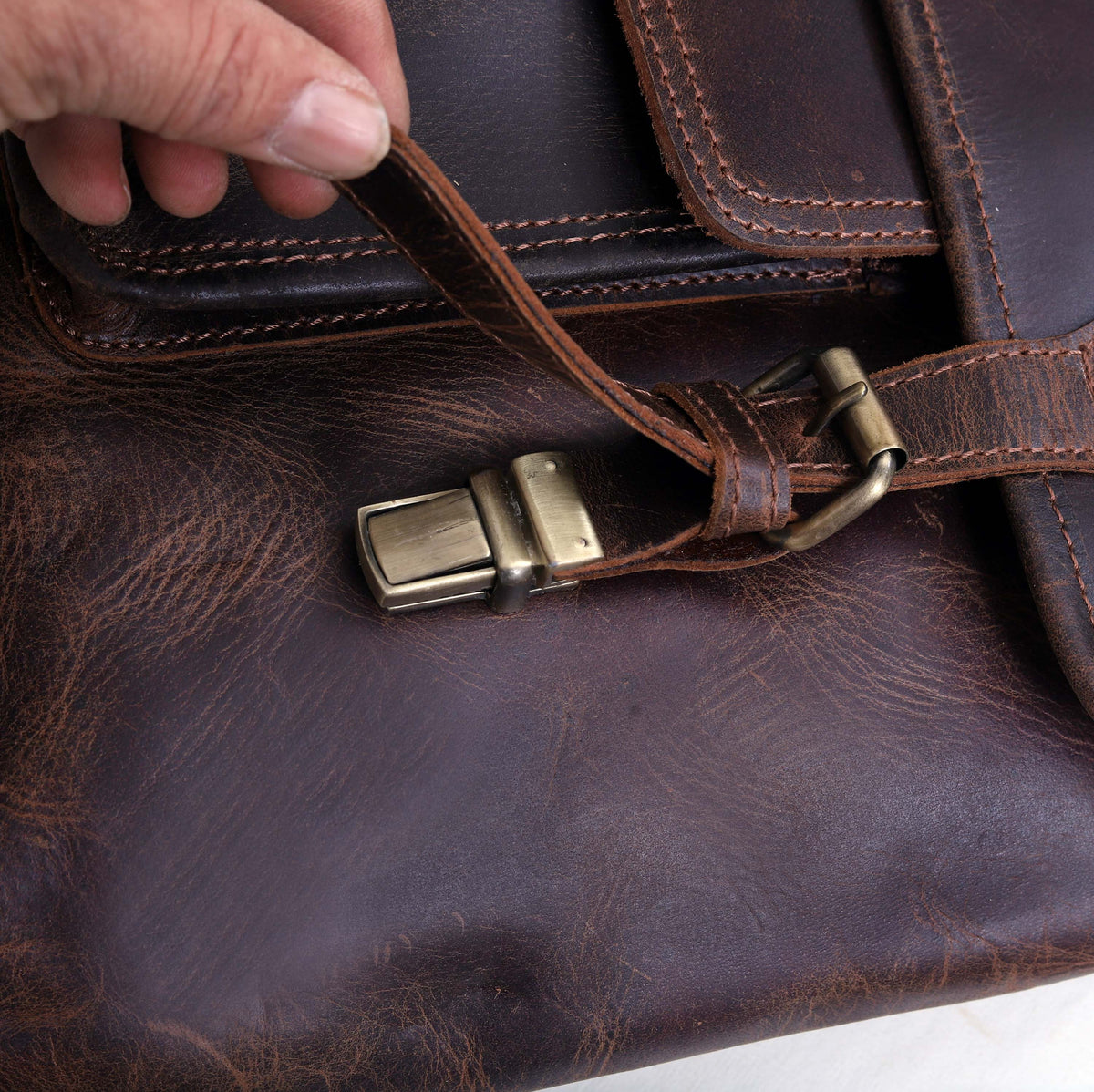 The Camden Leather Messenger Bag