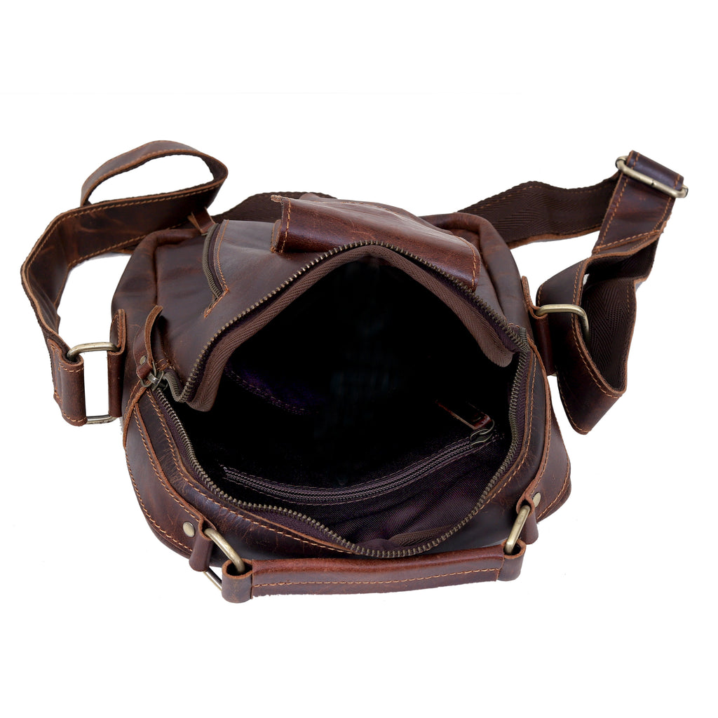 Vintage Urban Crossbody Leather Bag For Men and Women