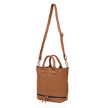 3-in-1 Convertible Leather Tote Backpack