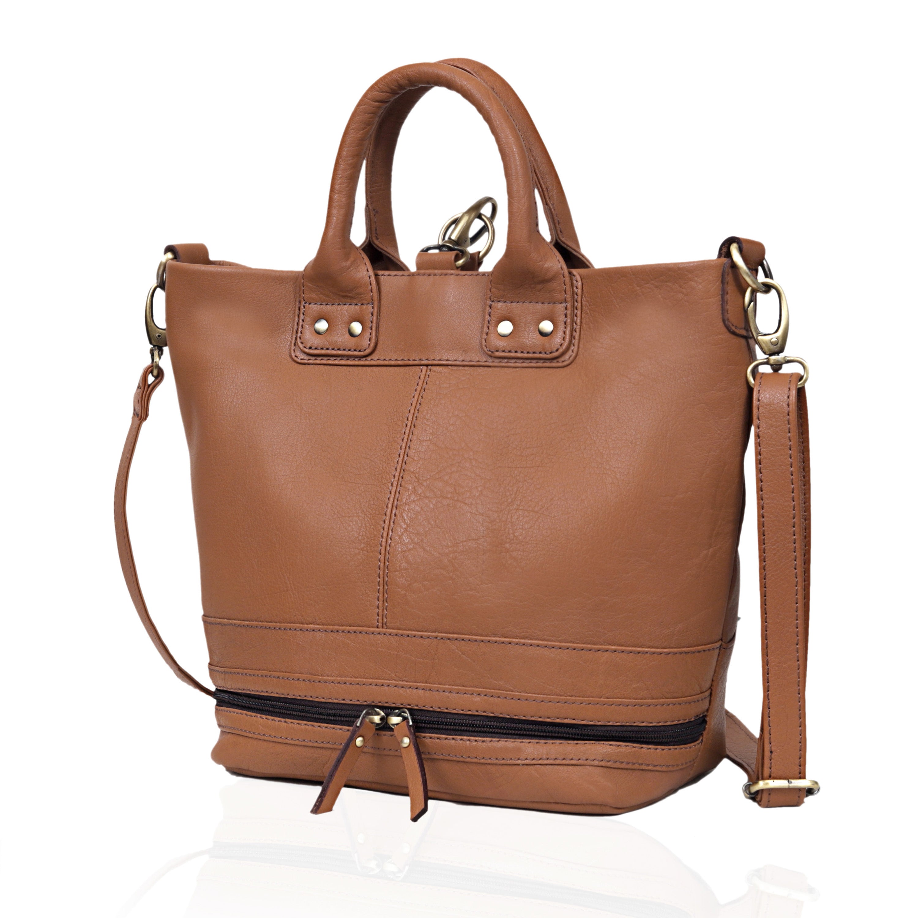 Convertible Leather Tote Backpack – 2-in-1 Everyday Essential
