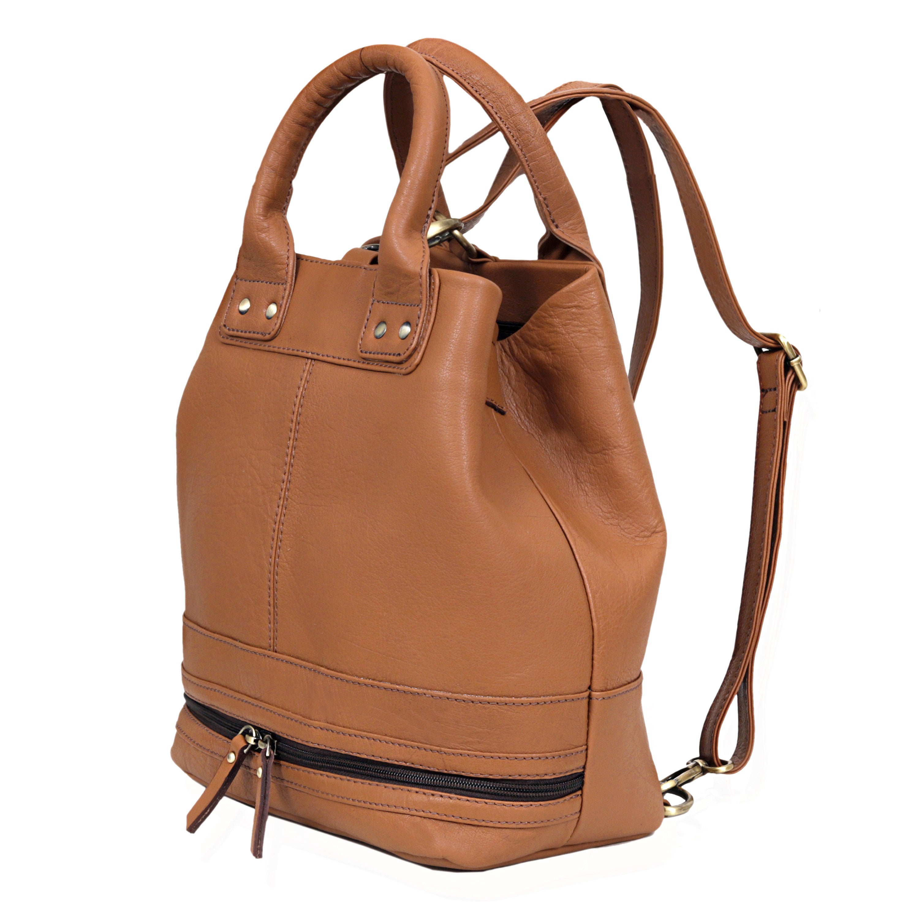 Convertible Leather Tote Backpack – 2-in-1 Everyday Essential