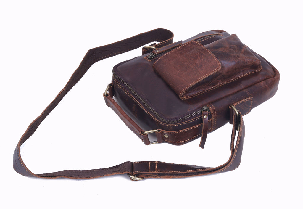 Vintage Urban Crossbody Leather Bag For Men and Women