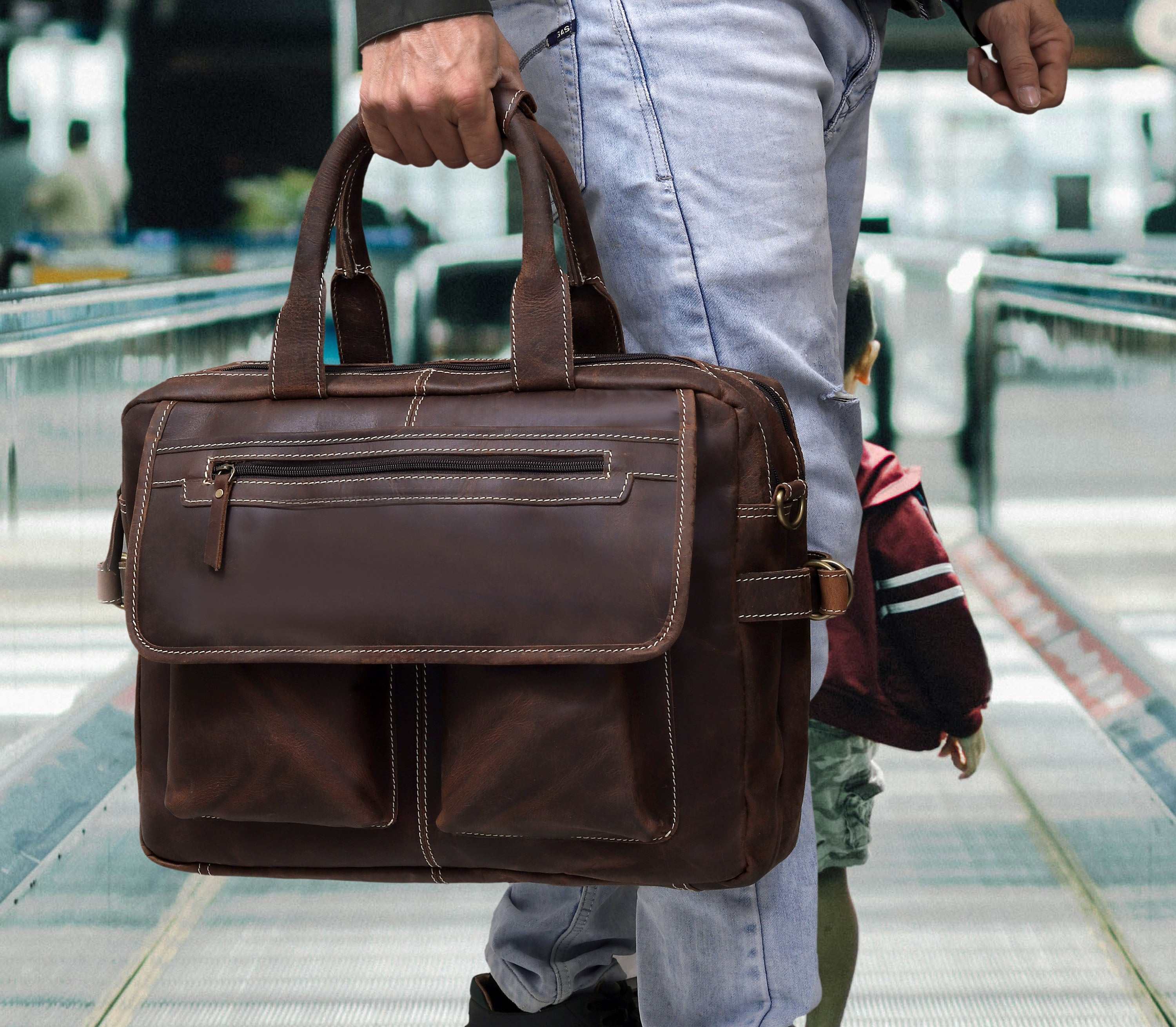 The Porter Leather Messenger Bag- Classic craftsmanship. Everyday function