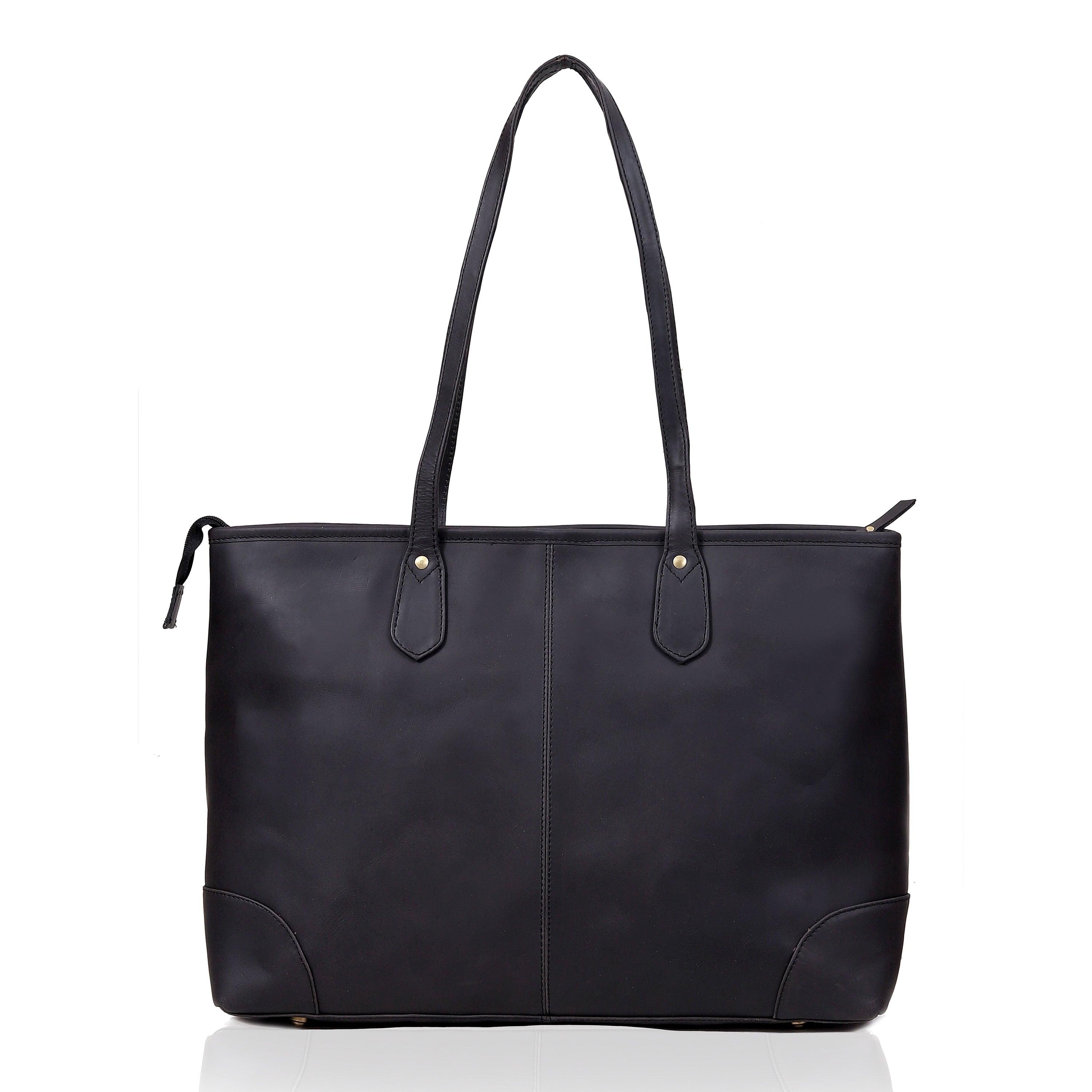 Classic Elegance Full Grain Leather Tote Bag