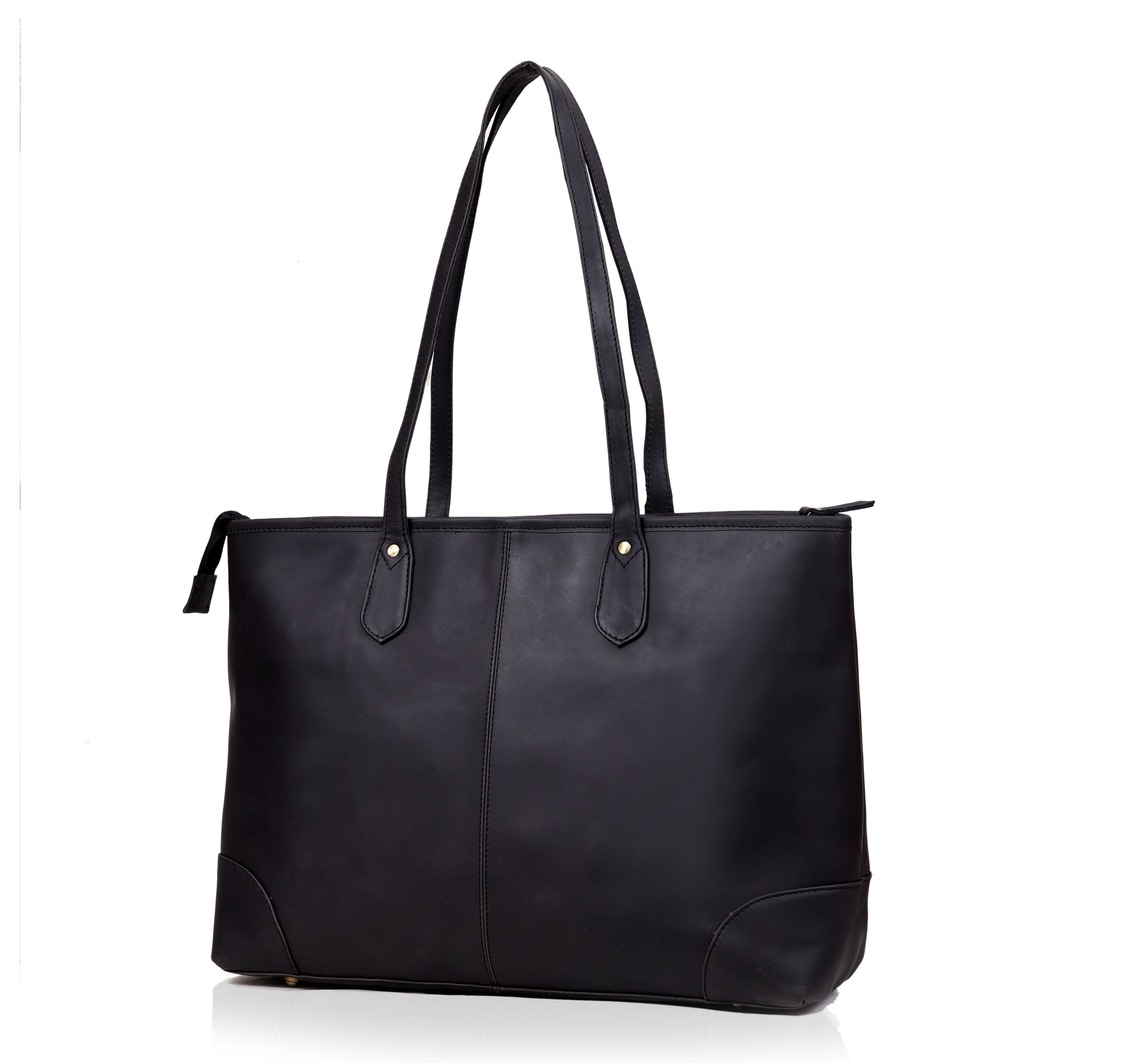 Classic Elegance Full Grain Leather Tote Bag