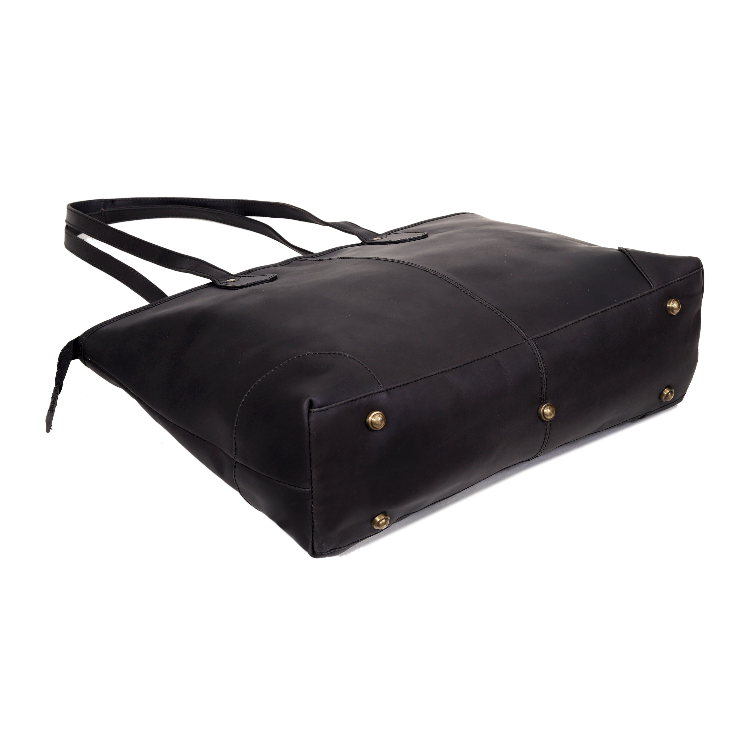 Classic Elegance Full Grain Leather Tote Bag