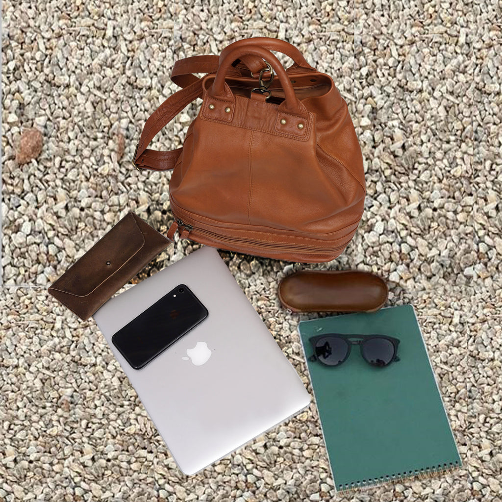 Savannah Convertible Leather Backpack – Hands-Free Elegance for Everyday Life