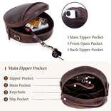 Bella Buffalo Leather Circle Crossbody