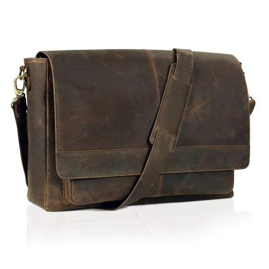 Monarch Vintage Leather Messenger Bag