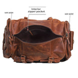New Jersey Leather Duffel Bag