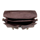 Vintage Brown Leather Messenger Bag – Premium Handmade Satchel