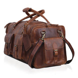 New Jersey Leather Duffel Bag