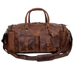 New Jersey Leather Duffel Bag