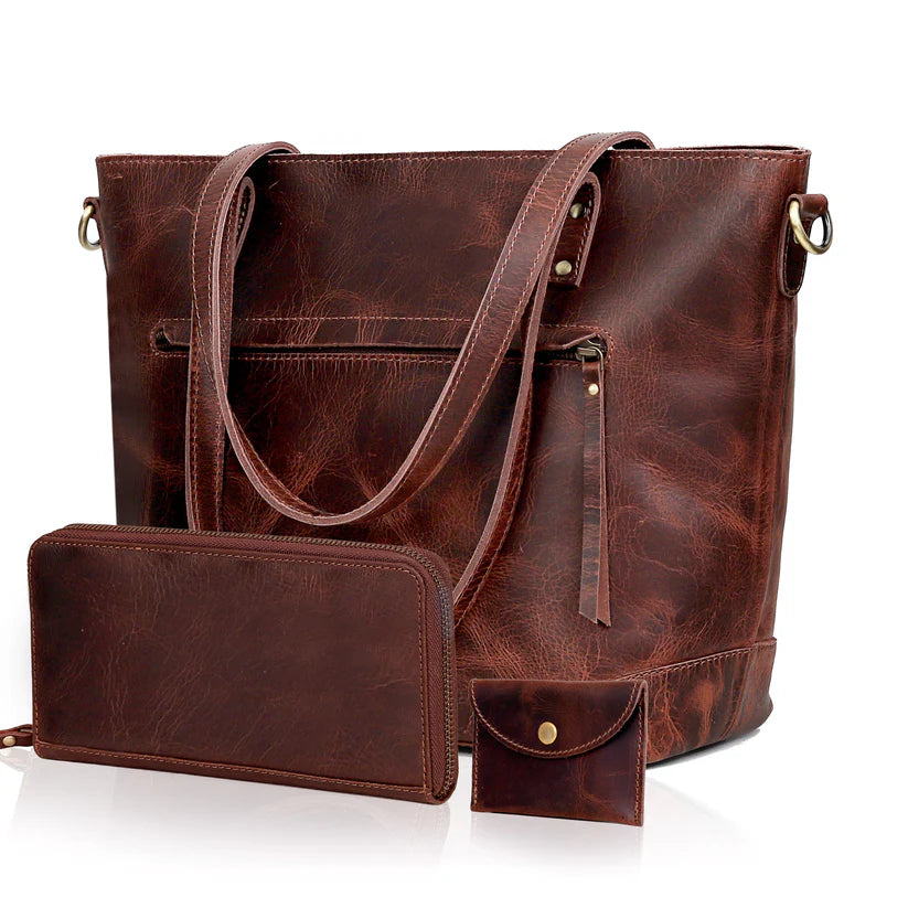 Scarlett Buffalo Leather Tote Bag
