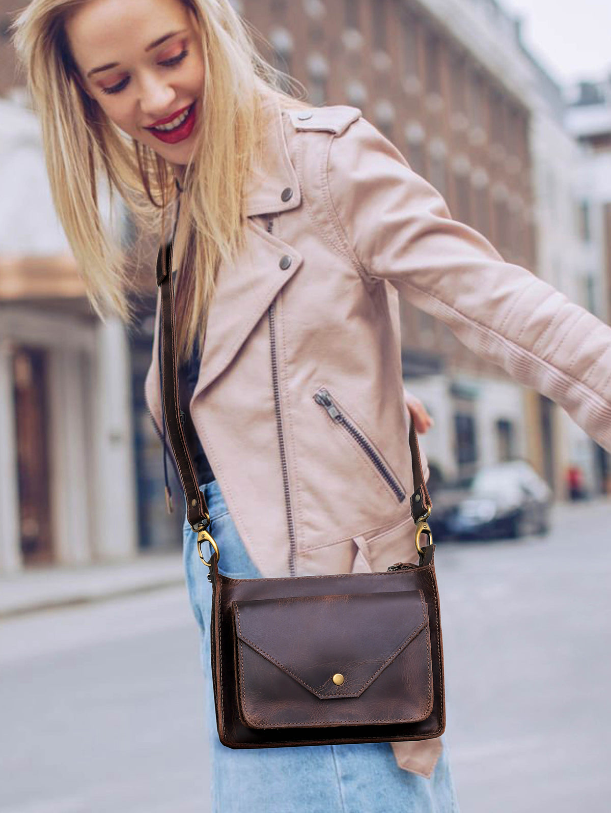 Missouri Leather Crossbody Bag for Women