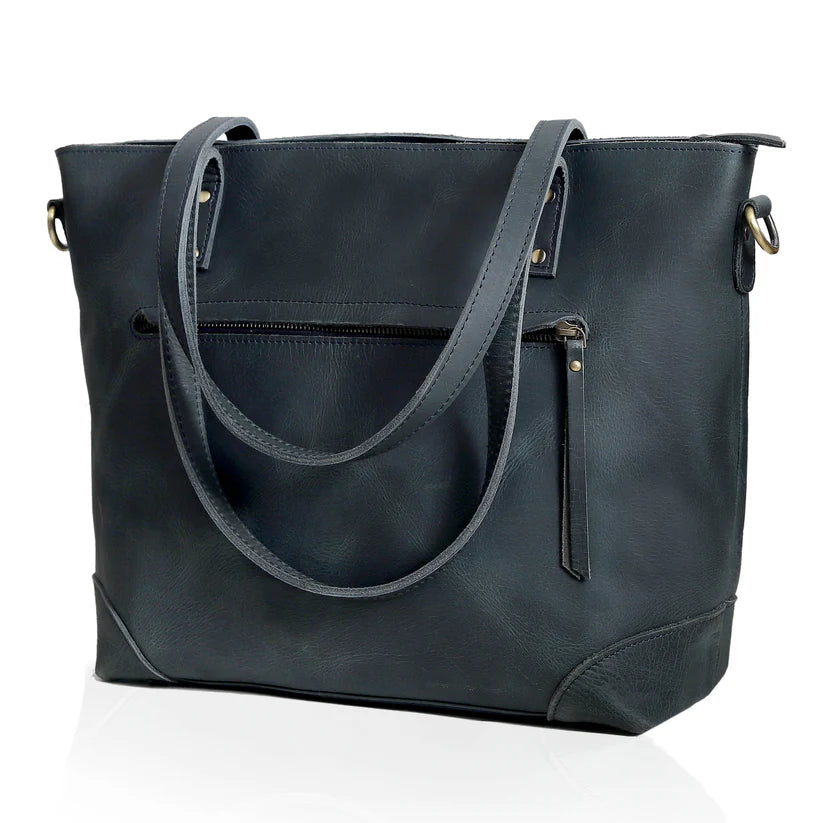 SCARLETT BUFFALO LEATHER TOTE BAG