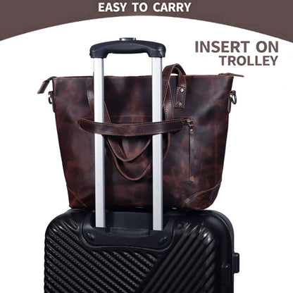 Scarlett Buffalo Leather Tote Bag