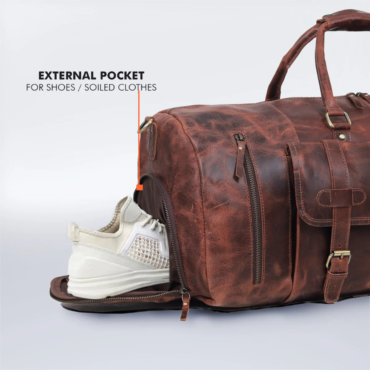 Commuter Leather Duffel Bag