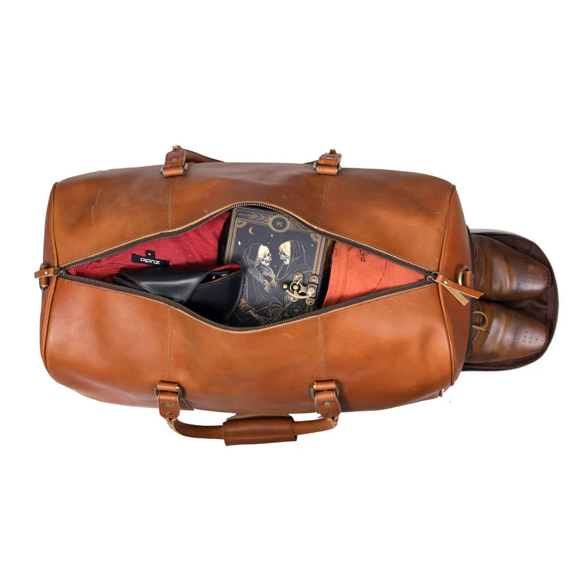 Lincoln Leather Duffel  Bag For Men