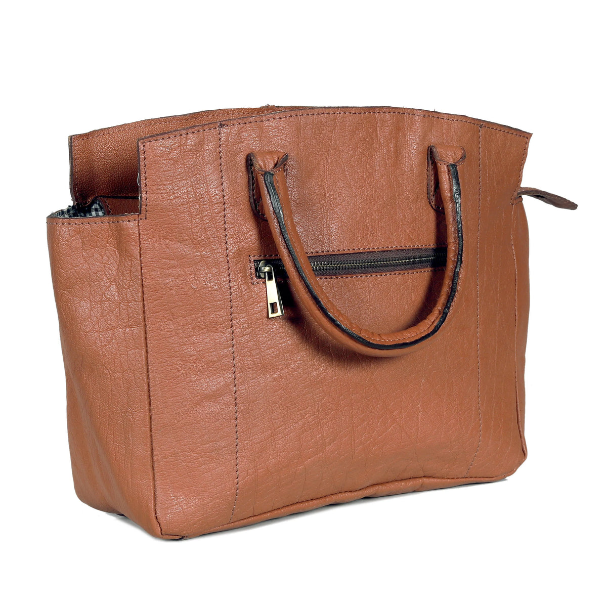 Chelsea Full-Grain Leather Tote Bag with Top Handles