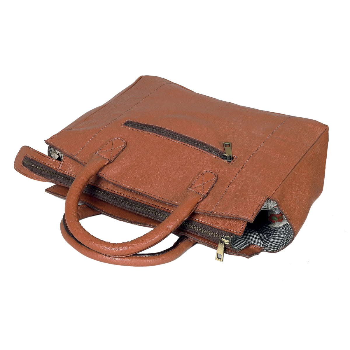 Chelsea Full-Grain Leather Tote Bag with Top Handles