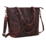 SCARLETT BUFFALO LEATHER TOTE BAG