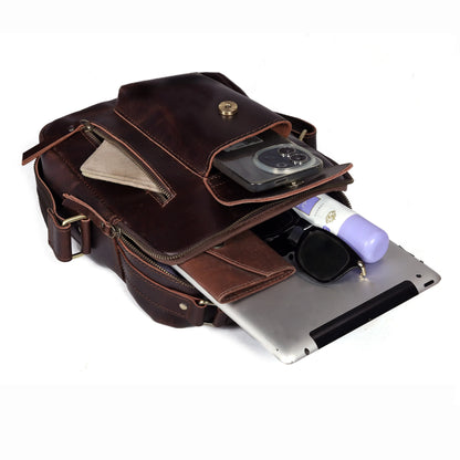 Vintage Urban Crossbody Leather Bag For Men and Women
