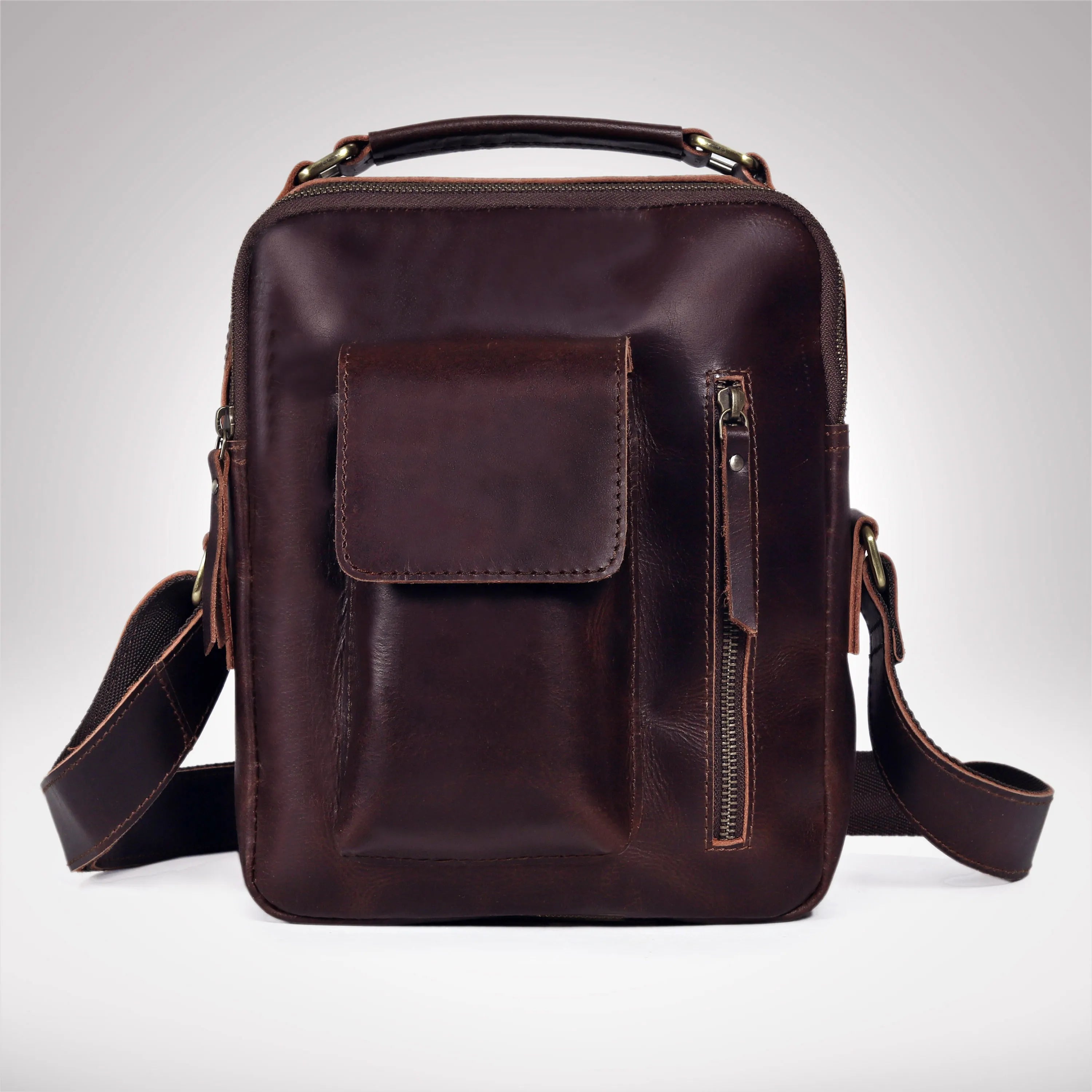 Vintage Urban Crossbody Leather Bag For Men and Women