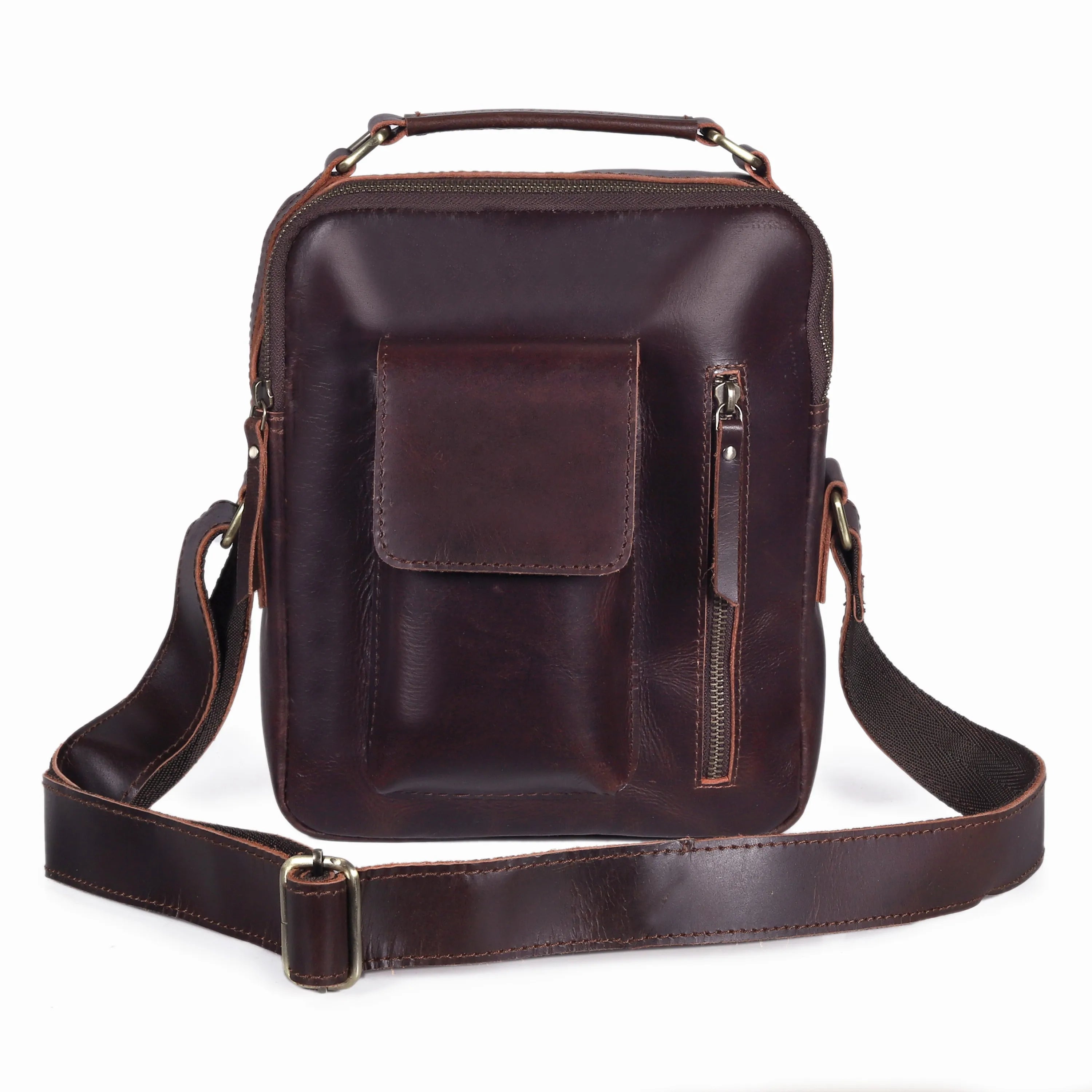 Vintage Urban Crossbody Leather Bag For Men and Women