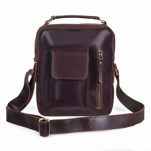 Vintage Urban Crossbody Leather Bag For Men and Women