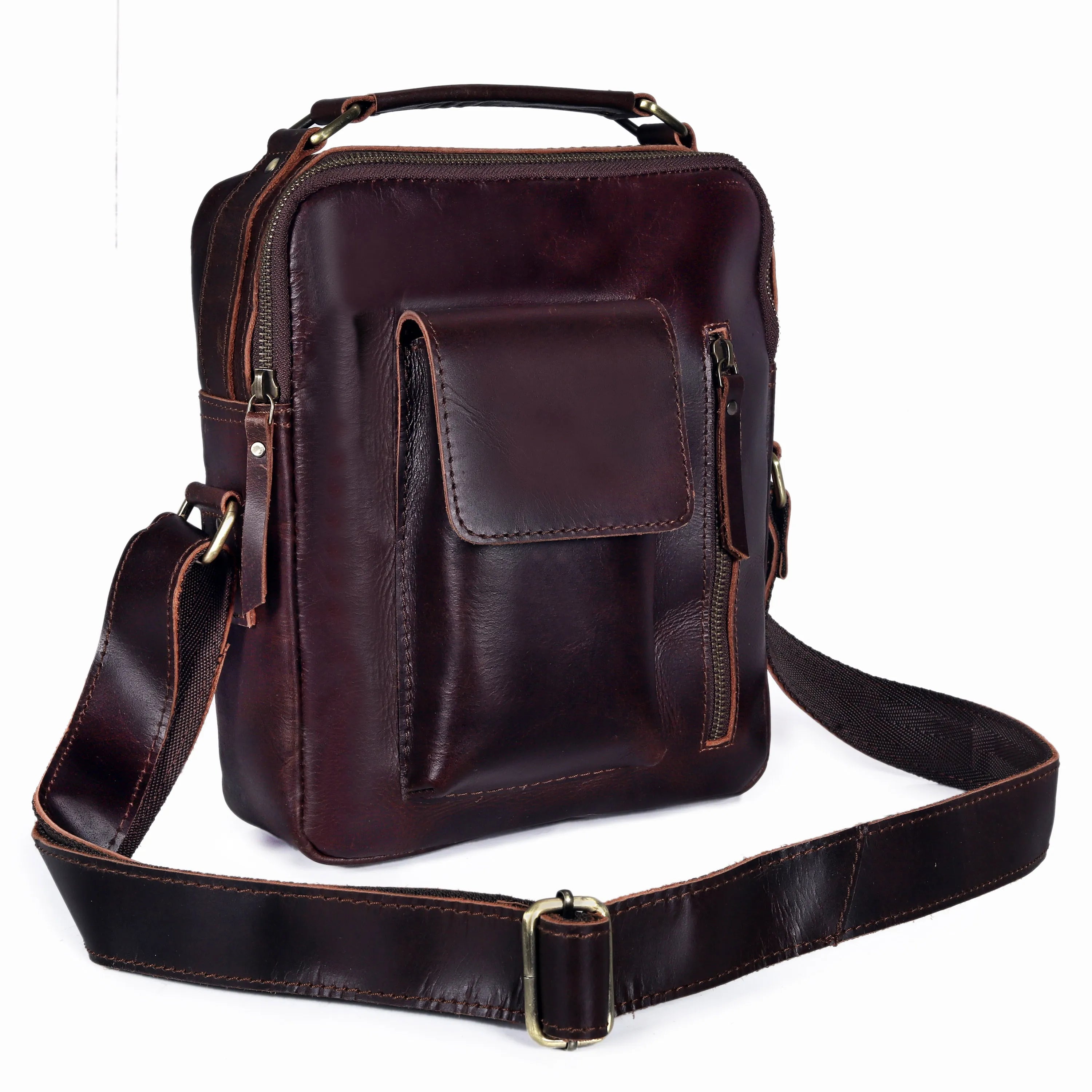 Vintage Urban Crossbody Leather Bag For Men and Women
