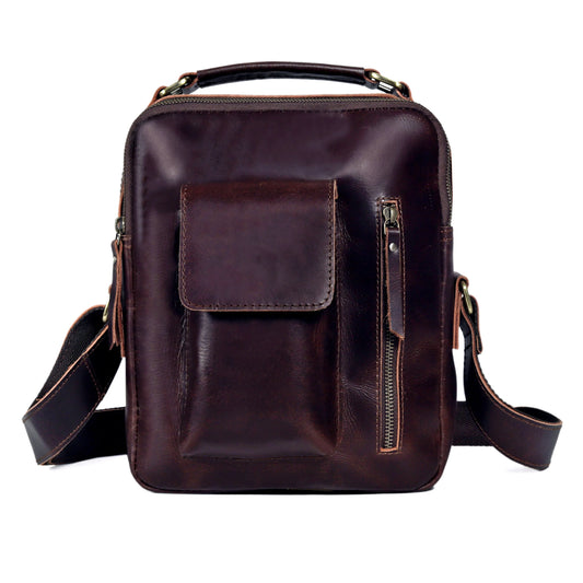 Vintage Urban Crossbody Leather Bag For Men and Women