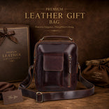 Vintage Urban Crossbody Leather Bag For Men and Women