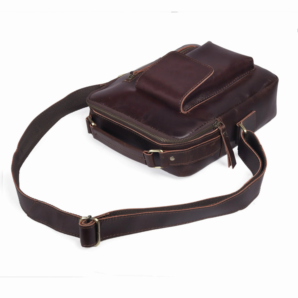 Vintage Urban Crossbody Leather Bag For Men and Women