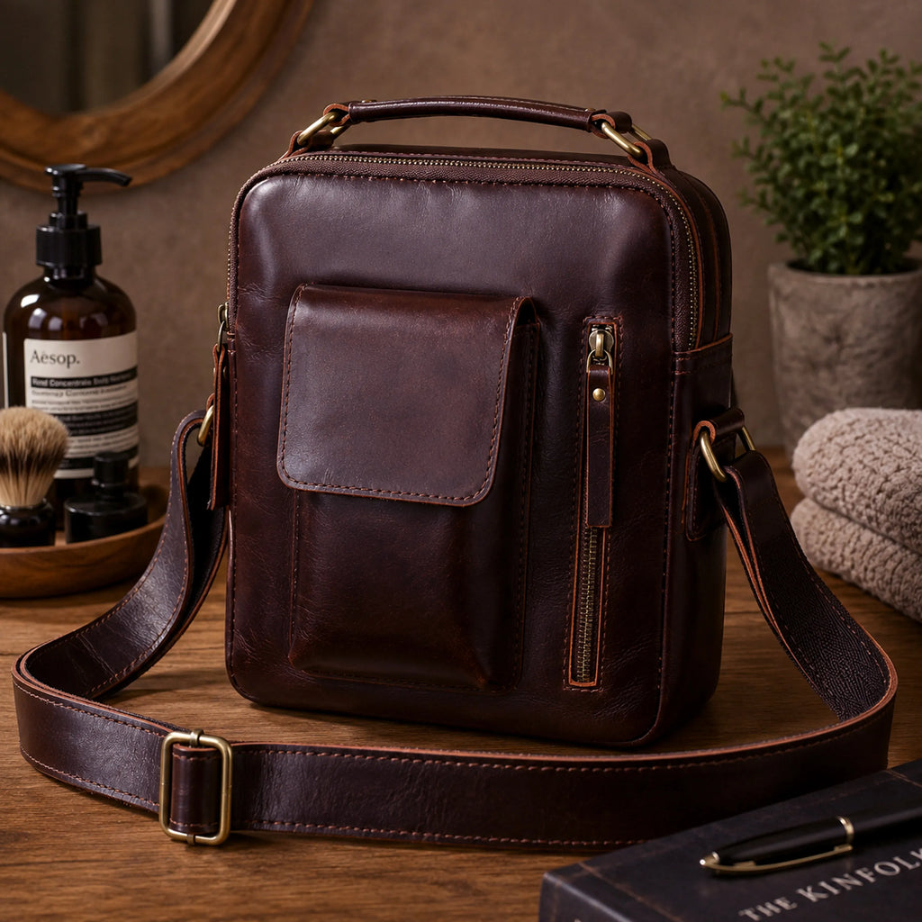 Vintage Urban Crossbody Leather Bag For Men and Women