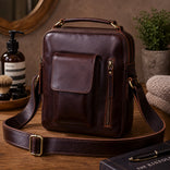 Vintage Urban Crossbody Leather Bag For Men and Women
