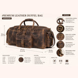 The Frontier Buffalo Leather Duffel