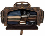 The Frontier Buffalo Leather Duffel