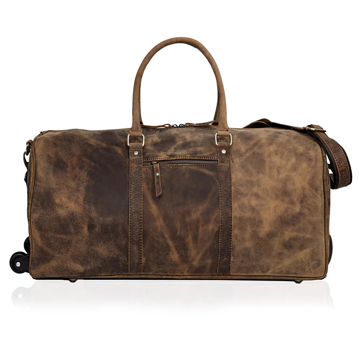 New York  Leather Trolley Duffel bag