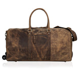 New York  Leather Trolley Duffel bag