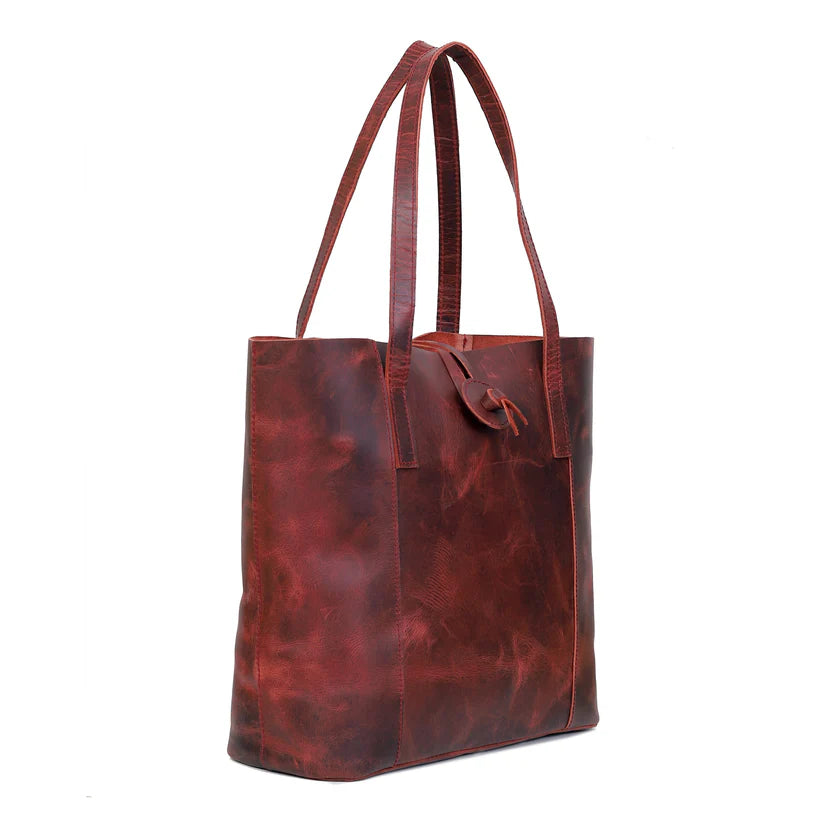 MONTANA BUFFALO LEATHER TOTE BAG