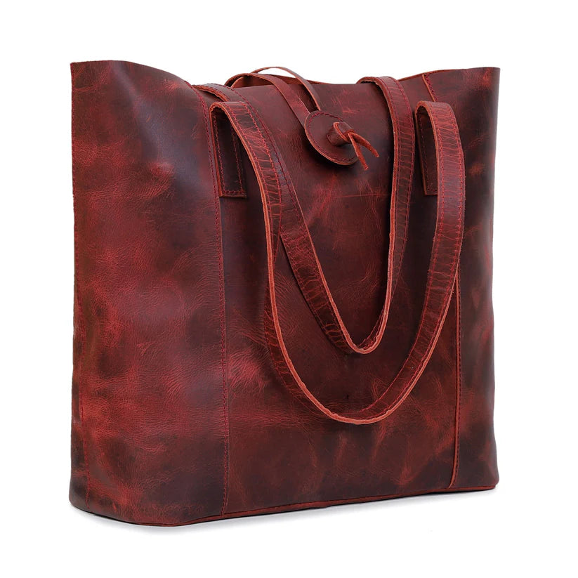 MONTANA BUFFALO LEATHER TOTE BAG