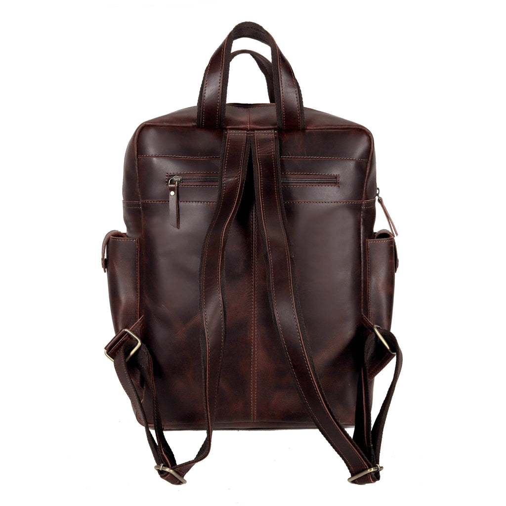 Multiutility Leather Backpack For Work & Travel
