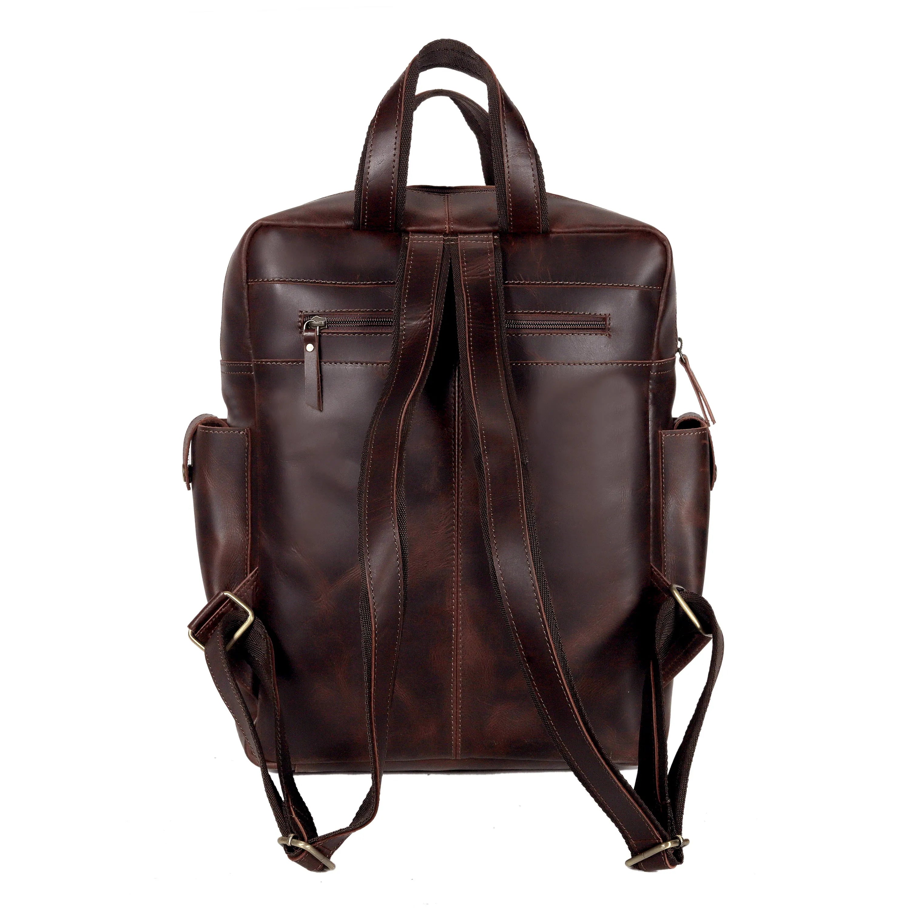 Multiutility Leather Backpack For Work & Travel