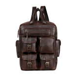Multiutility Leather Backpack For Work & Travel