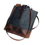 Evergreen Artisan Leather Tote – Sleek Utility with Timeless Charm