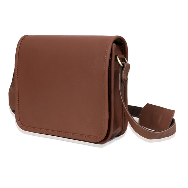 Classic Leather Messenger Bag – Vintage Style Crossbody Satchel for Everyday Use