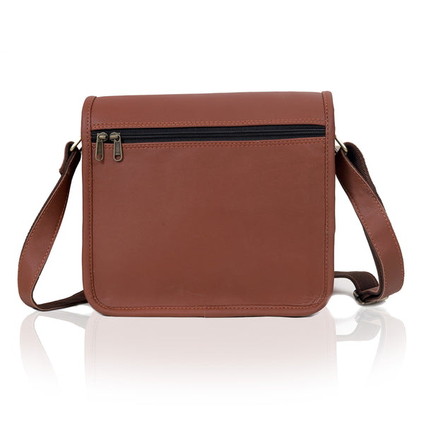 Classic Leather Messenger Bag – Vintage Style Crossbody Satchel for Everyday Use