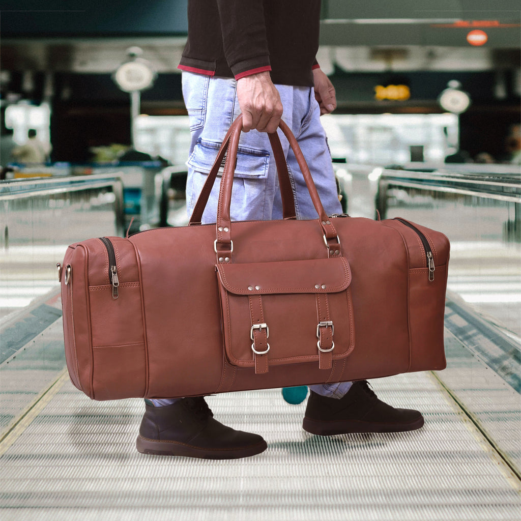 The Legacy Leather Duffel Bag- Travel Bag